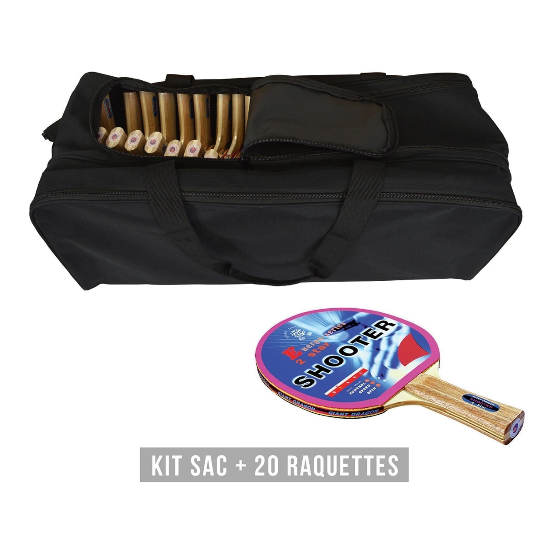 Kit raquette (sac + 20 raquettes) Sporti Shooter