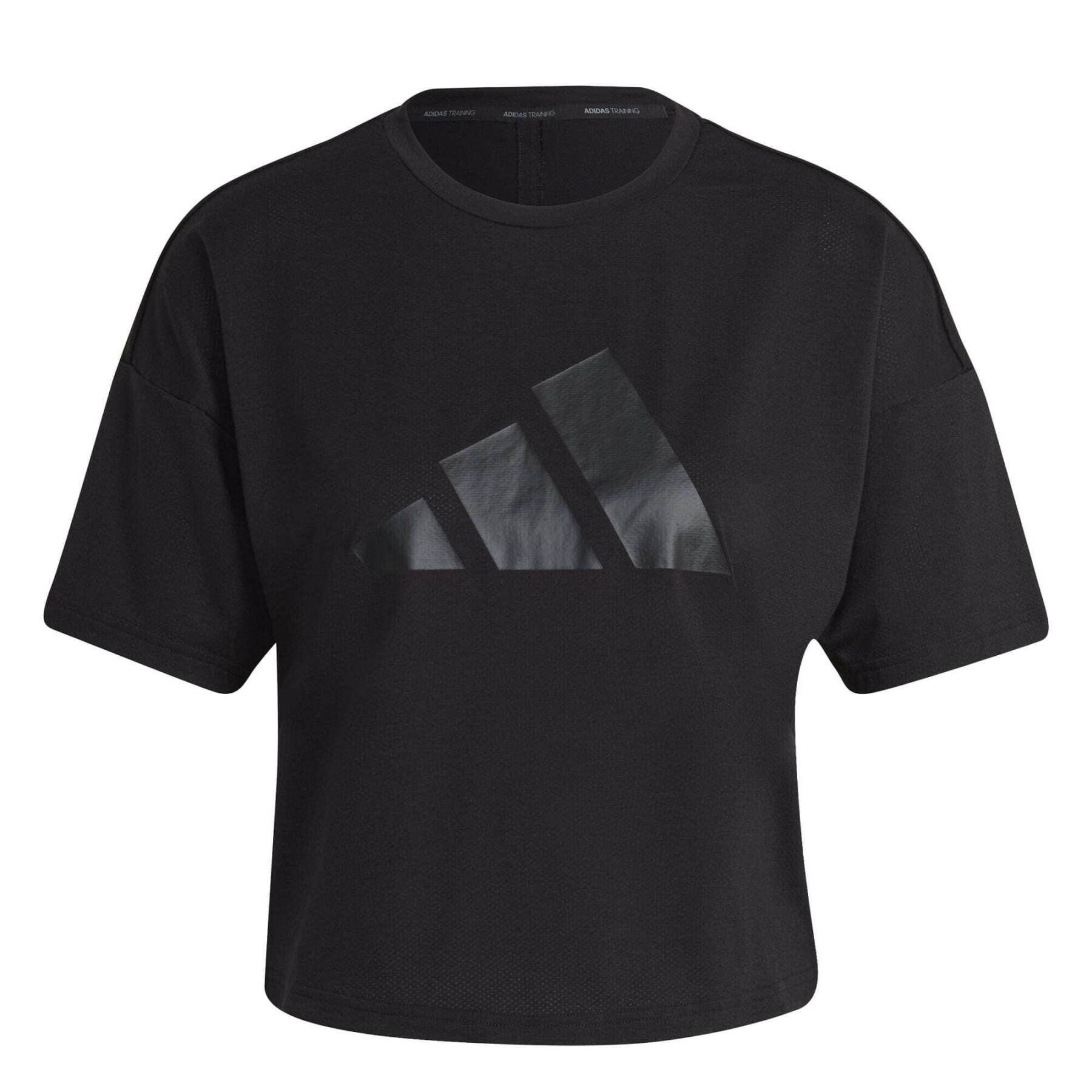 T-shirt avec logo à 3 barres femme adidas Train Icons