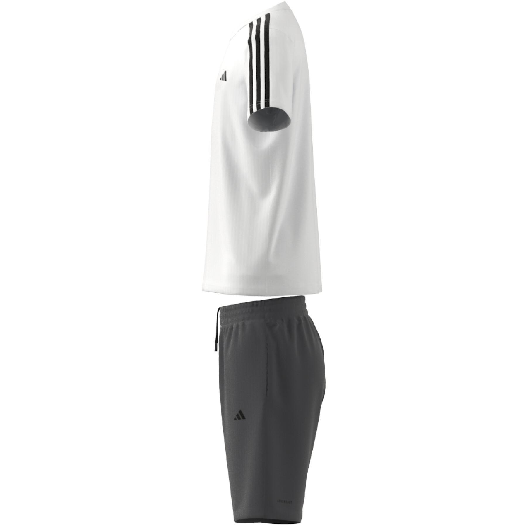 Ensemble maillot avec short enfant adidas 3-Stripes Essentials Aeroready