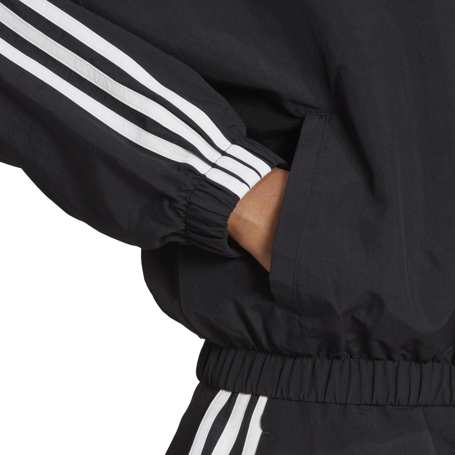 Veste imperméable tissé femme adidas Essentials 3-Stripes