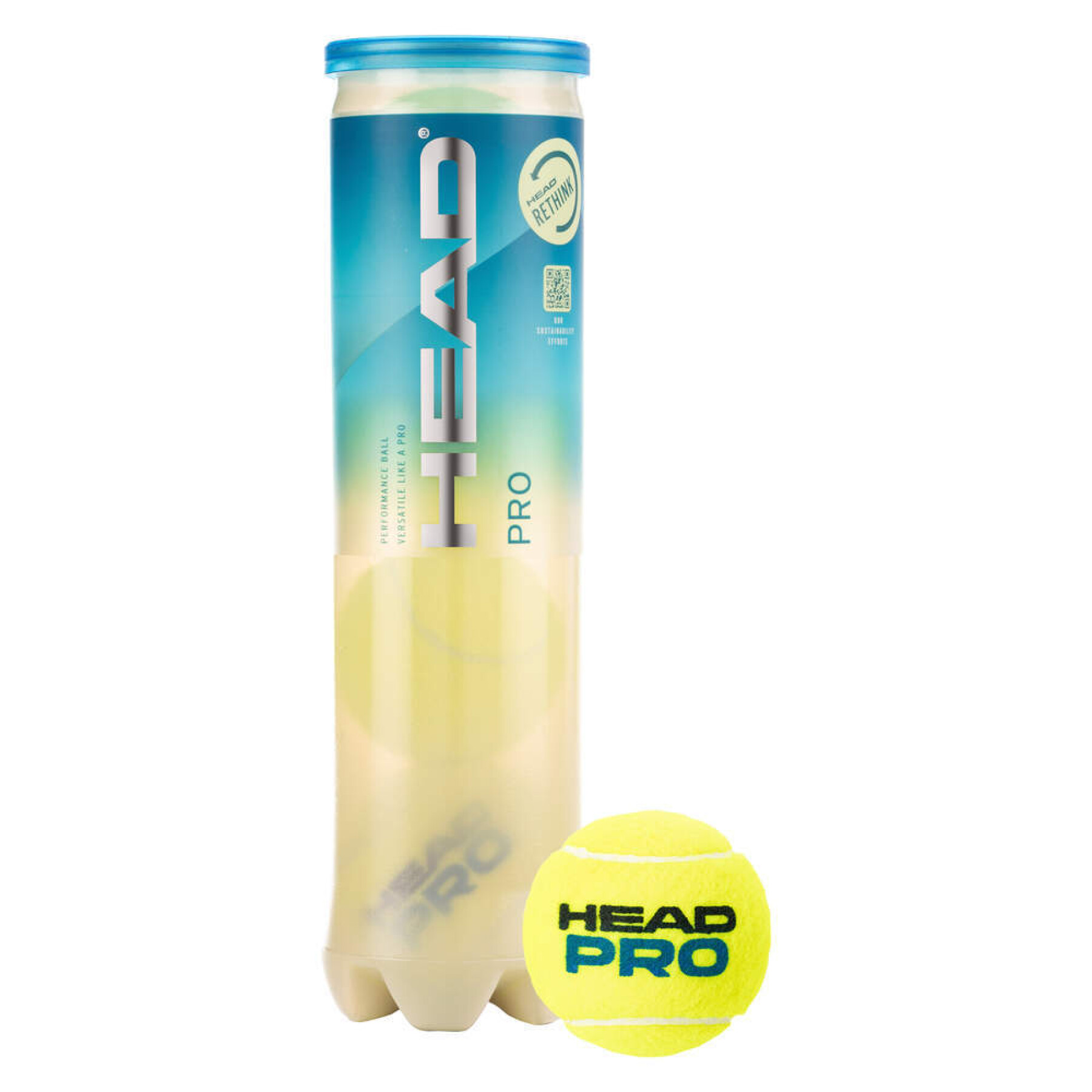 Tube balles de tennis Head Pro (x4)