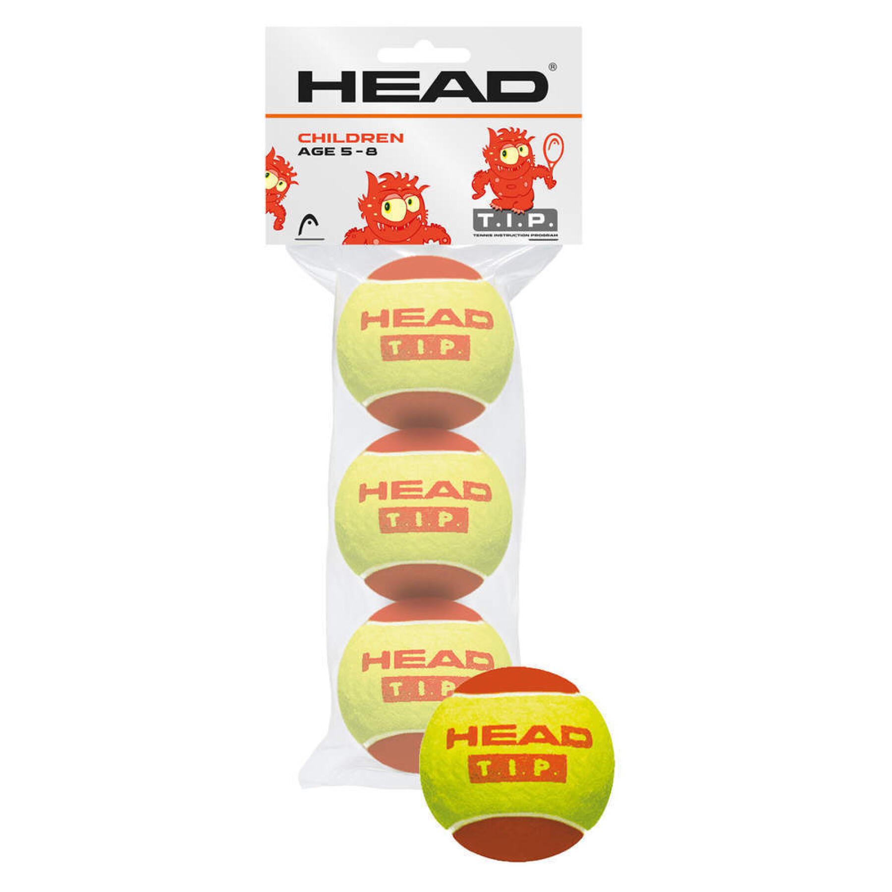 Balles de tennis enfant Head T.I.P. (x3)
