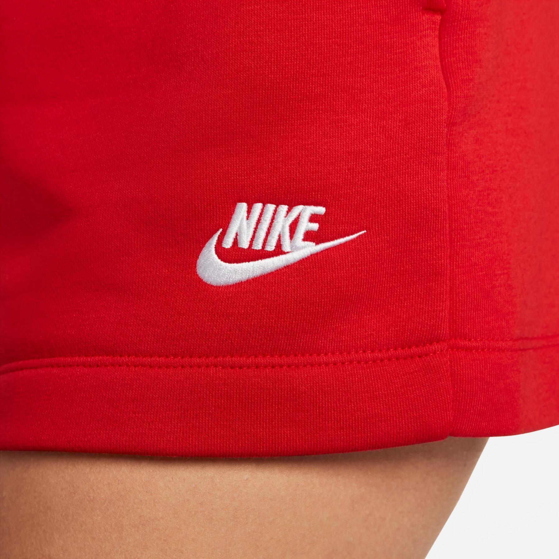 Short mi-haute femme Nike Club Fleece