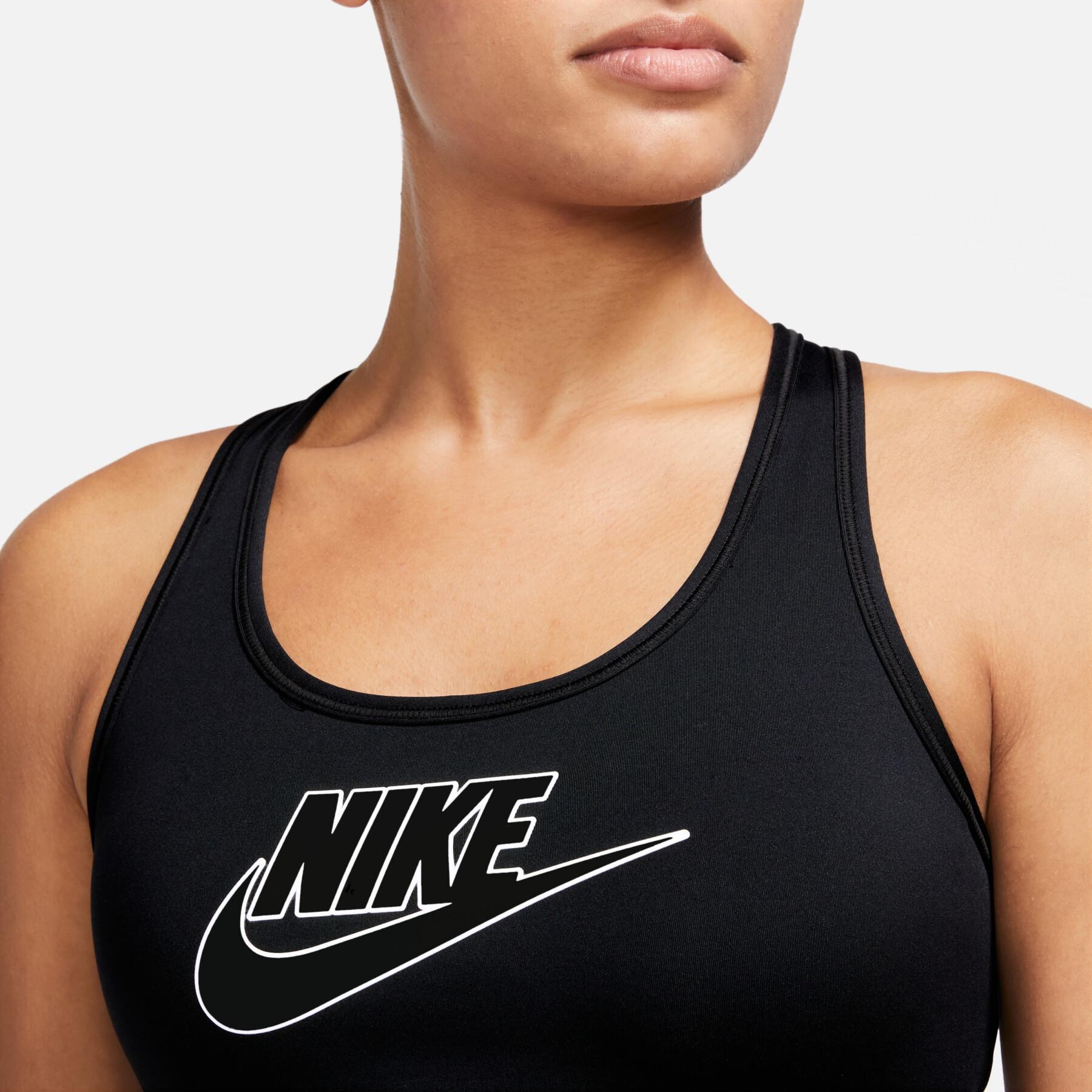 Brassière femme Nike Swoosh Medium Support Futura