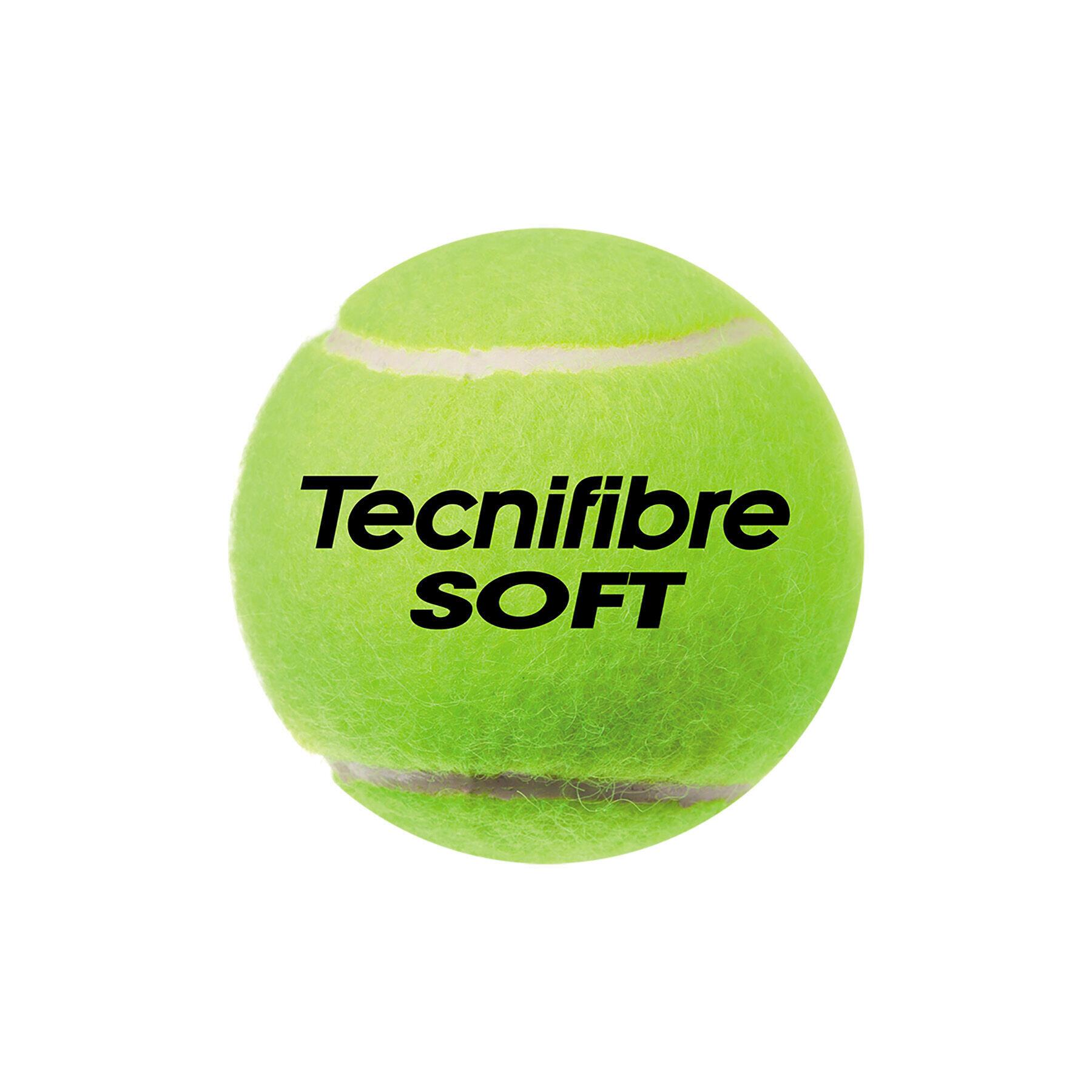 Lot de 3 balles de tennis Tecnifibre Soft