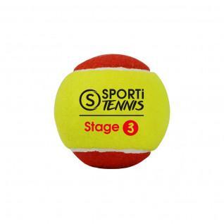 Sachet de 3 balles de tennis Stage 3 Sporti France