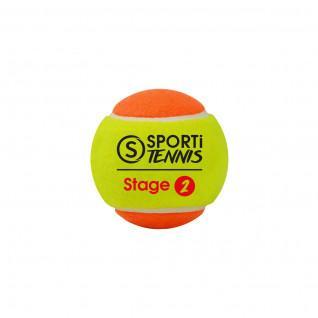 Sachet de 3 balles de tennis Stage 2 Sporti France