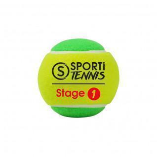 Sachet de 3 balles de tennis Stage 1 Sporti France