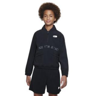Sweatshirt  1/2 zip tissé enfant Nike ATHL