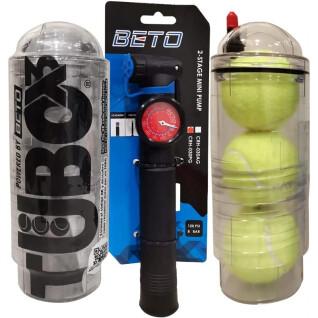 Préssurisateur de balles de tennis et padel + pompe avec manomètre TuboPlus Head - X4