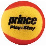 Sachet de 12 balles de tennis Prince Play & stay – stage 3 (foam)
