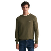 Sweatshirt à col rond en cotton pique Gant