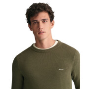 Sweatshirt à col rond en cotton pique Gant