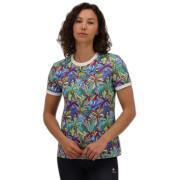 T-shirt manches courtes femme Le Coq Sportif Leona Rose N°1