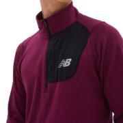 Maillot manches longues 1/2 zip New Balance Heat Grid