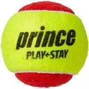 Lot de 3 balles de tennis Prince Play & Stay – stage 3 (felt)